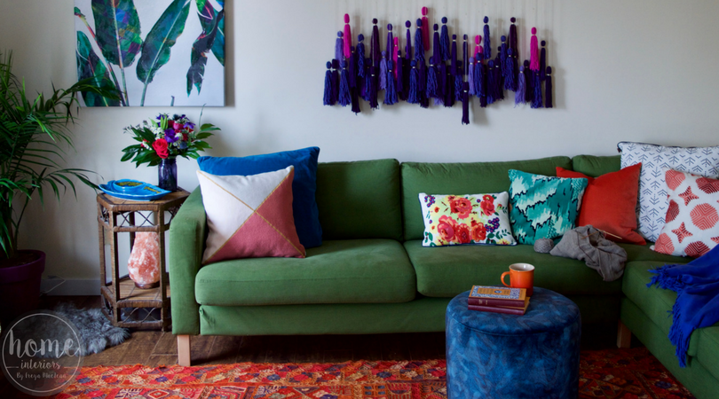 Makeover: Colourful Boho Living Room