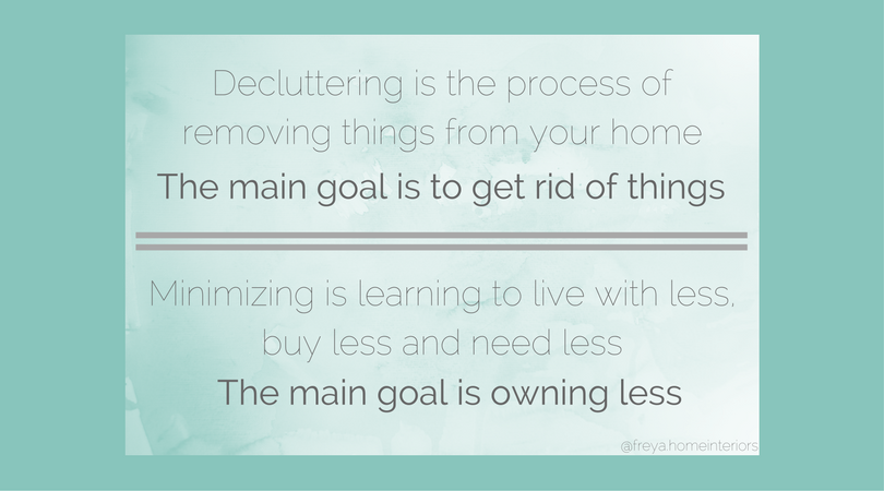 Decluttering vs. Minimizing (Everything you need to know about decluttering)