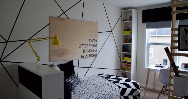 Modern Kid’s Room – Max’s Black + White Birthday Bedroom Makeover