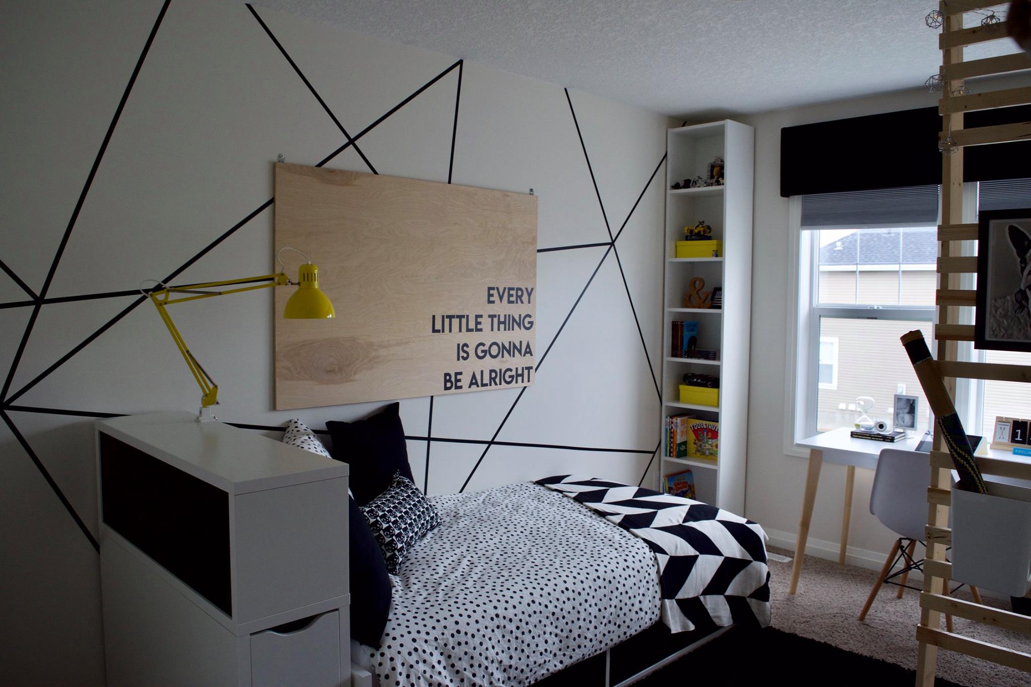 Modern Kid’s Room – Max’s Black + White Birthday Bedroom Makeover