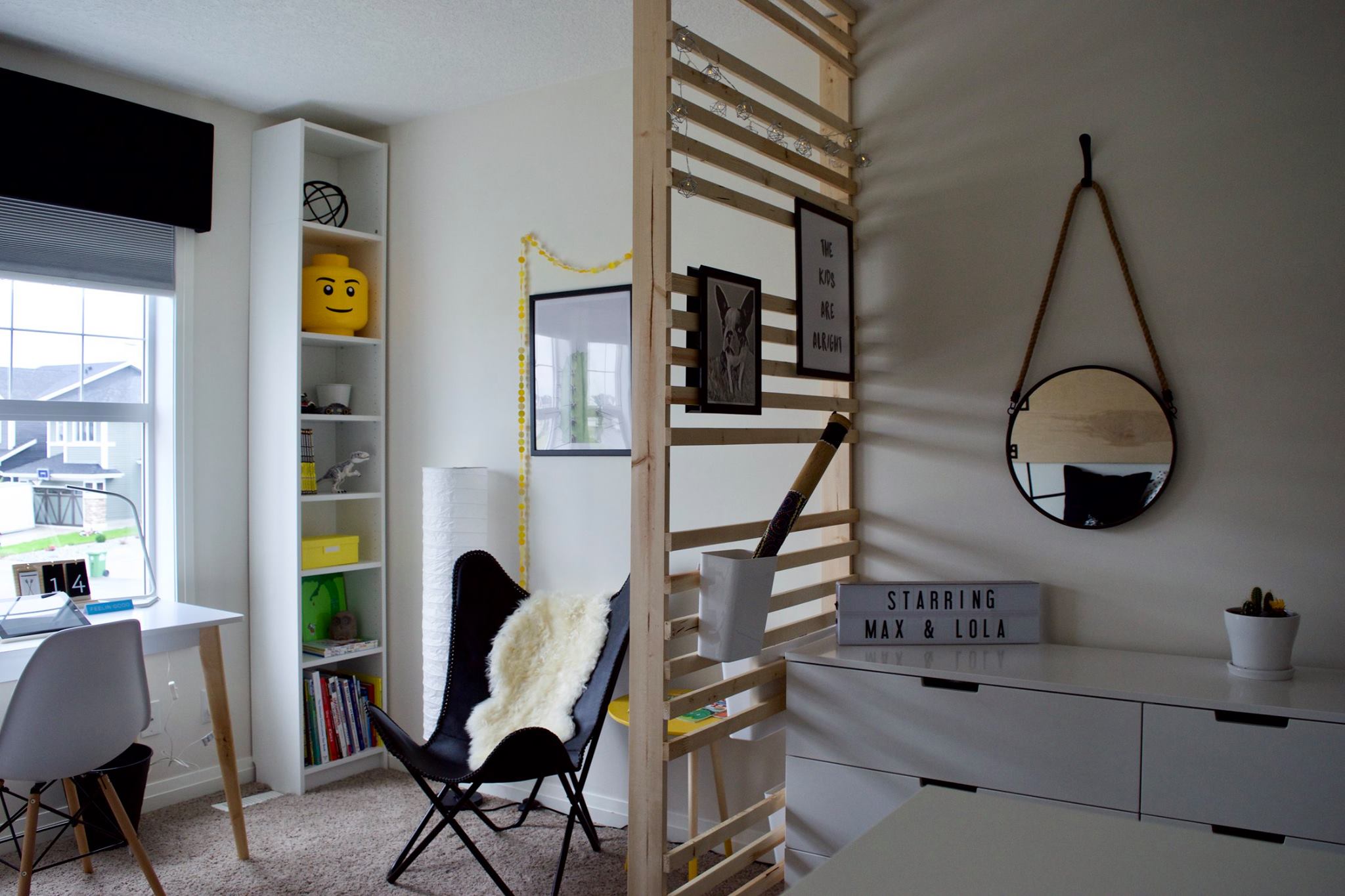 BEFORE + AFTER - Modern Black and White Kid's Room