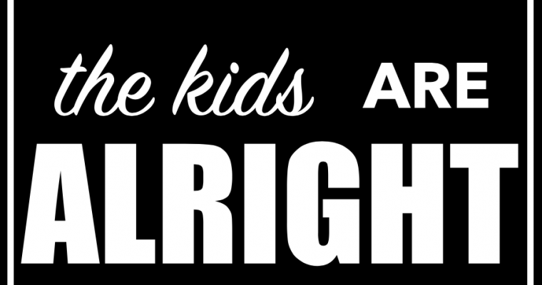 FREE Printable Art- The Kids Are Alright