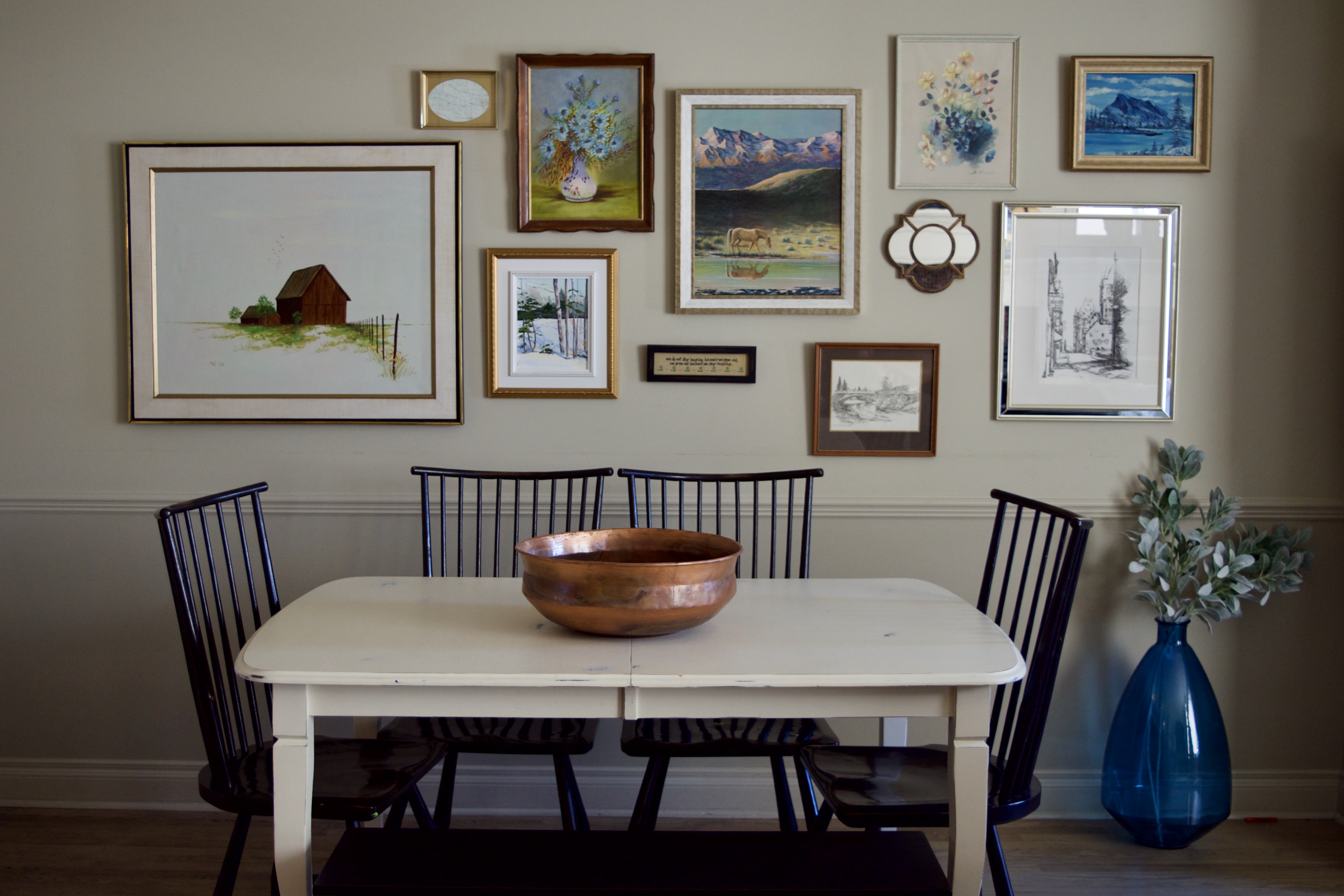 Cozy Ecclectic Living/Dining Room