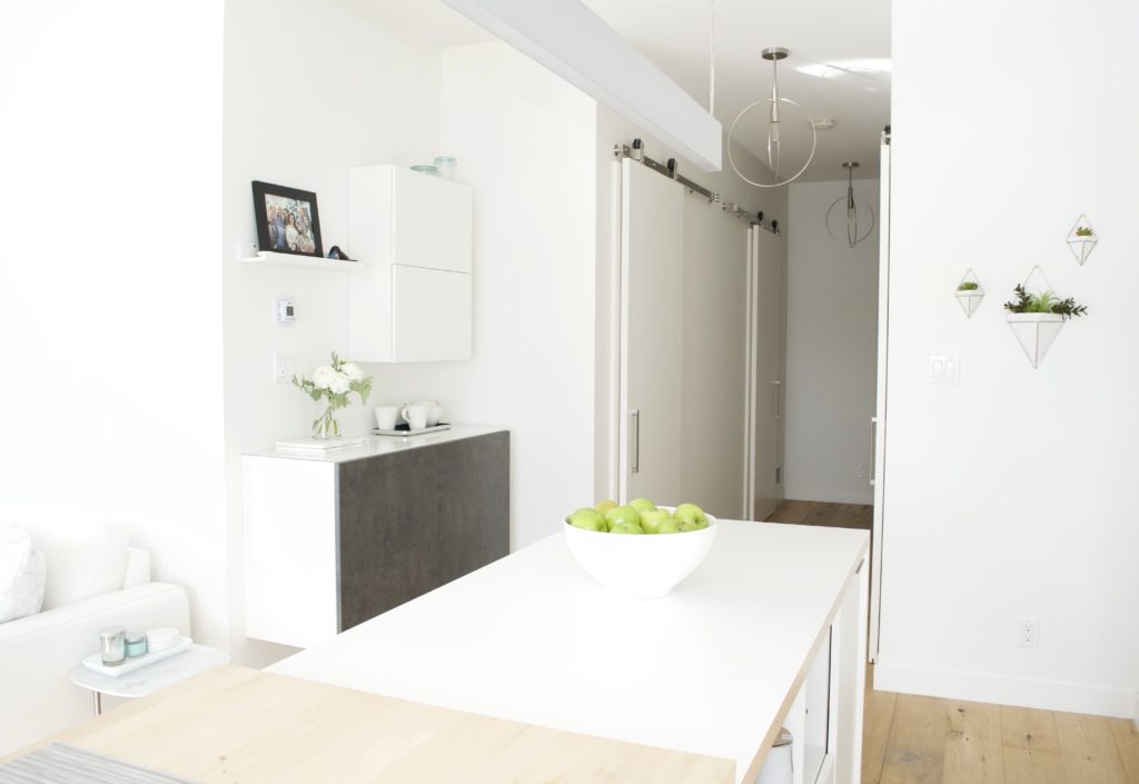 modern scandinavian kitchen best ikea cabinets white grey storage affordable calgary alberta canada interior designer